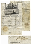 Thomas Jefferson Ships Papers Signed as President -- Countersigned by James Madison